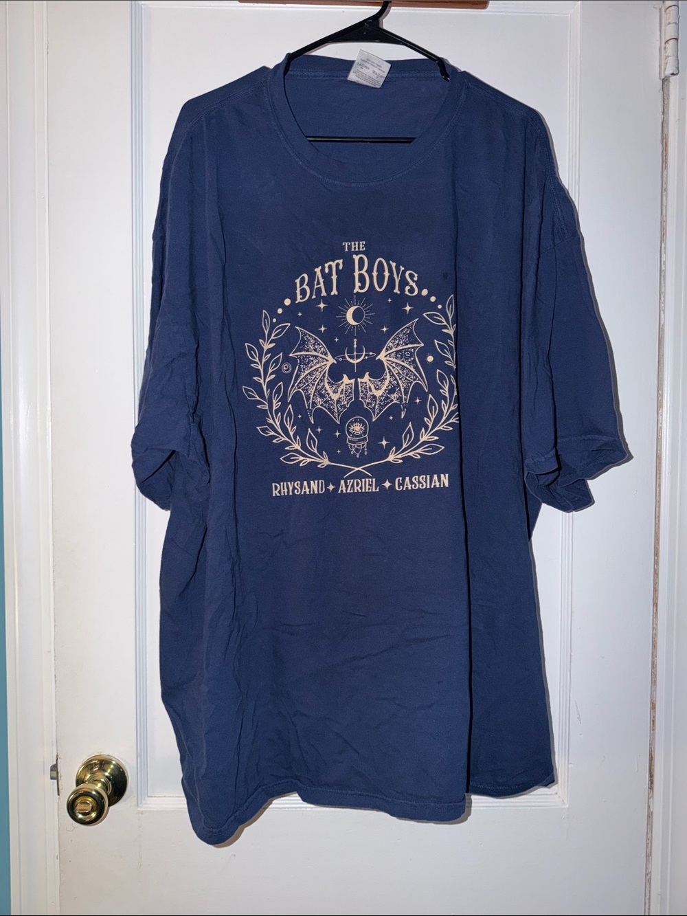 ACOTAR The Bat Boys Graphic Tee - Navy Blue size 4X